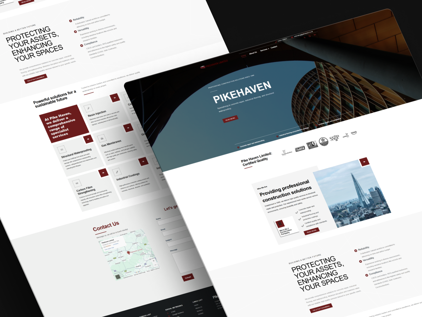 Construction company website 